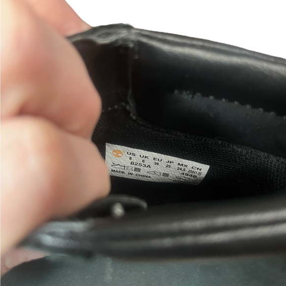 Black Leather Timberland wedges - Picture 10 of 11